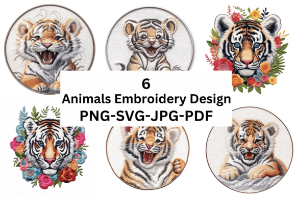 Animals Embroidery PNG-JPG-SVG-PDF Review