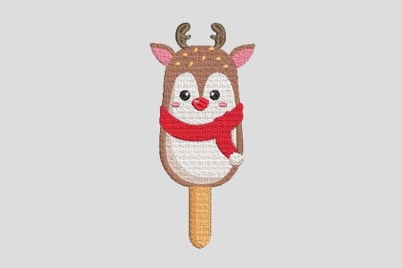 Christmas Cute Deer Ice Cream Embroidery Review