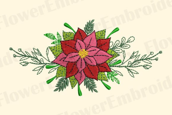 Christmas Flowers Machine Embroidery Review