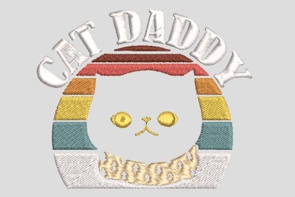 Colorful Good Cat Daddy Embroidery File Review