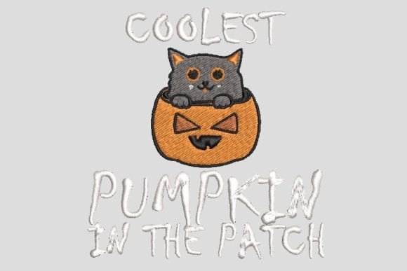 Coolest Cat Pumpkin in the Patch Embroidery Review