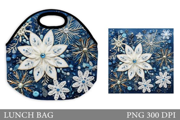Review: Embroidery Snowflakes Lunch Bag Design for Winter Projects