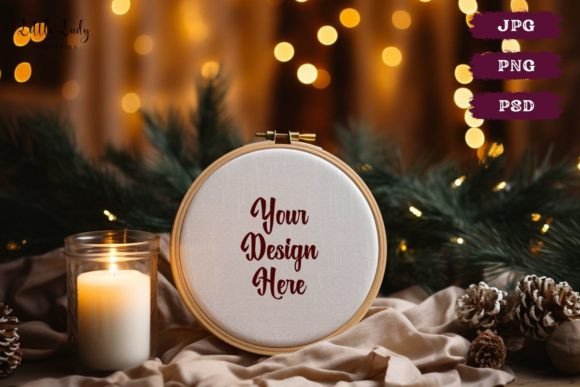 Reviewing Embroidery Hoop Mockup JPG PNG PSD for Gifts