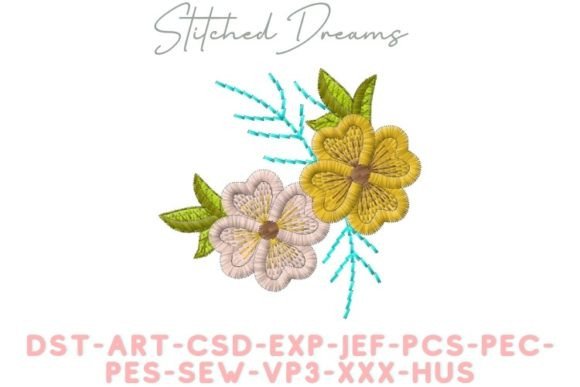Twin Blooms Embroidery Design Review for Small Business